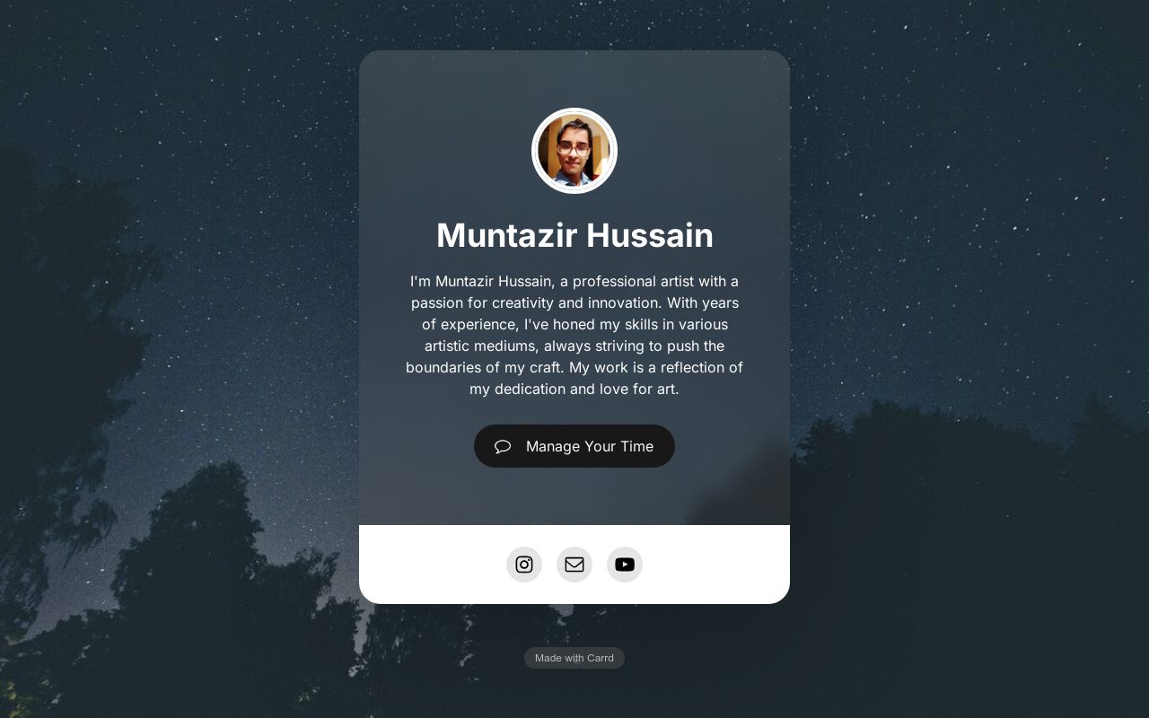 Carrd profile picture for @muntazir
